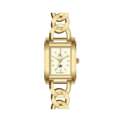 Paris Polo Club PPC-FD13-GD-CE Gold Stylish Square Case Women Watch